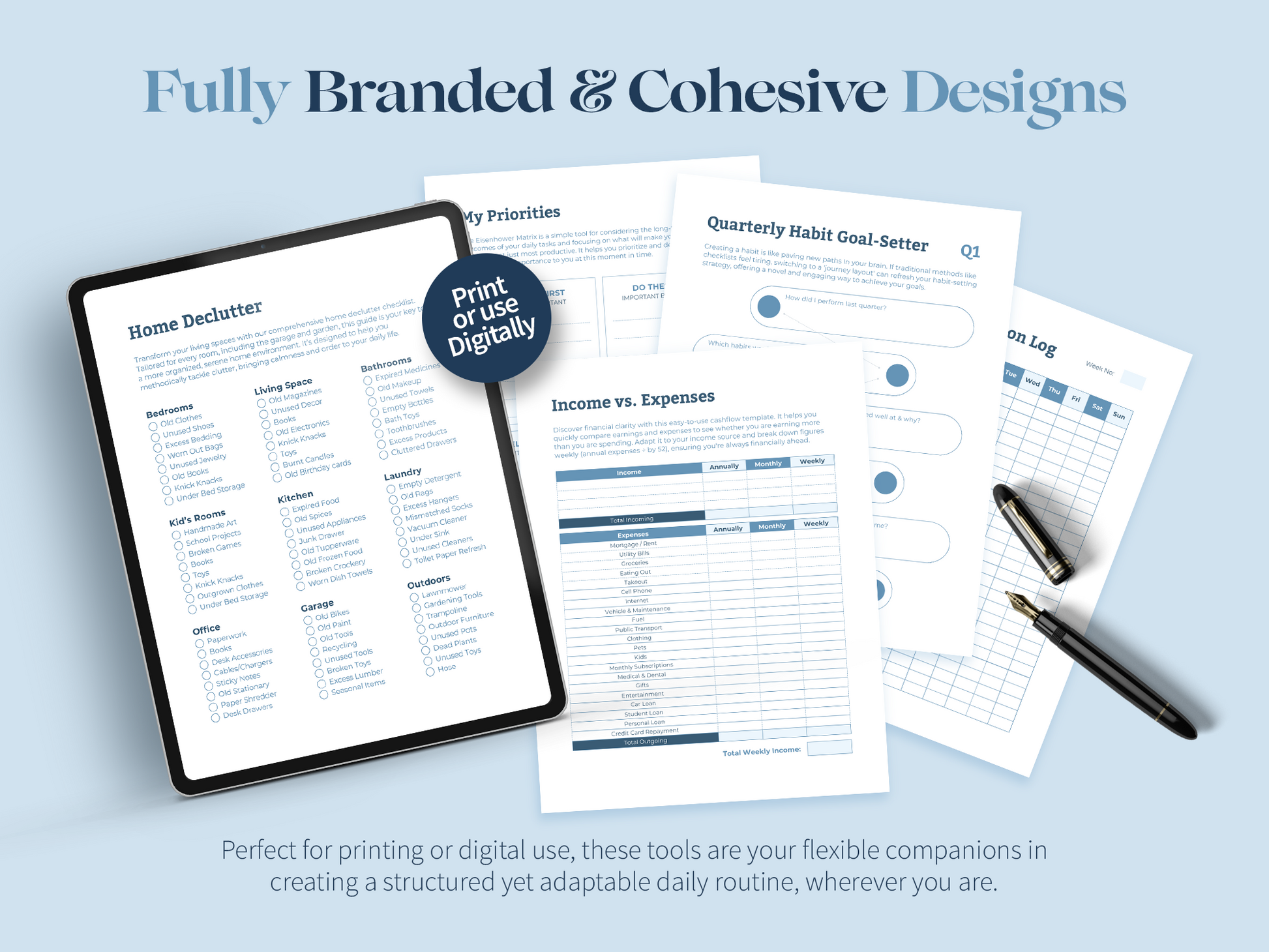 ADHD Adult Printable Planners and Trackers