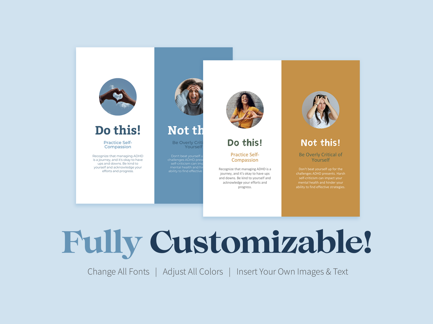 200+ ADHD Instagram Canva Templates