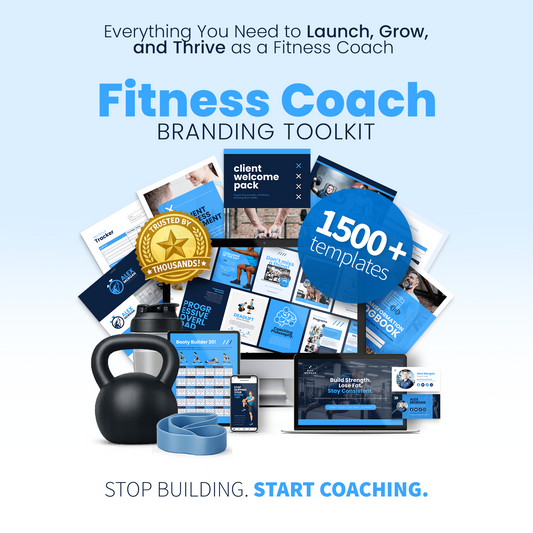 Fitness Coach Ultimate Branding Toolkit (Blue)