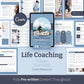 Life Coaching Workbook, Smart Goal Setting, Canva Template (Digital Download)
