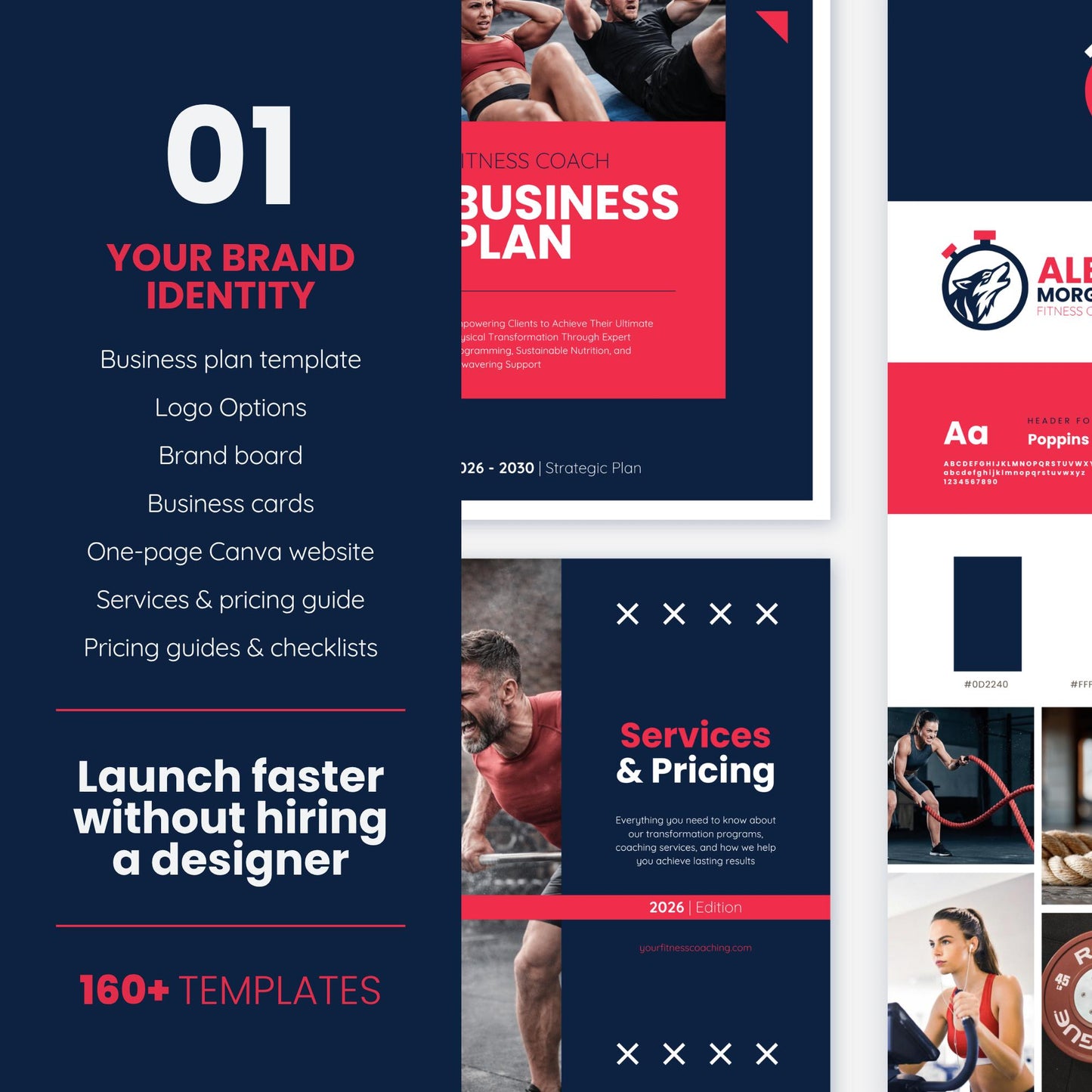 Fitness Coach Ultimate Branding Toolkit (Red)