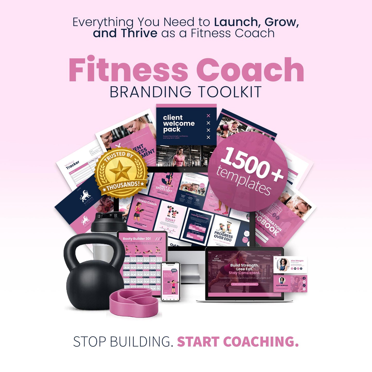 Fitness Coach Ultimate Branding Toolkit (Pink)