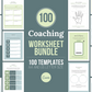 100 Life Coaching Worksheet Templates (green)