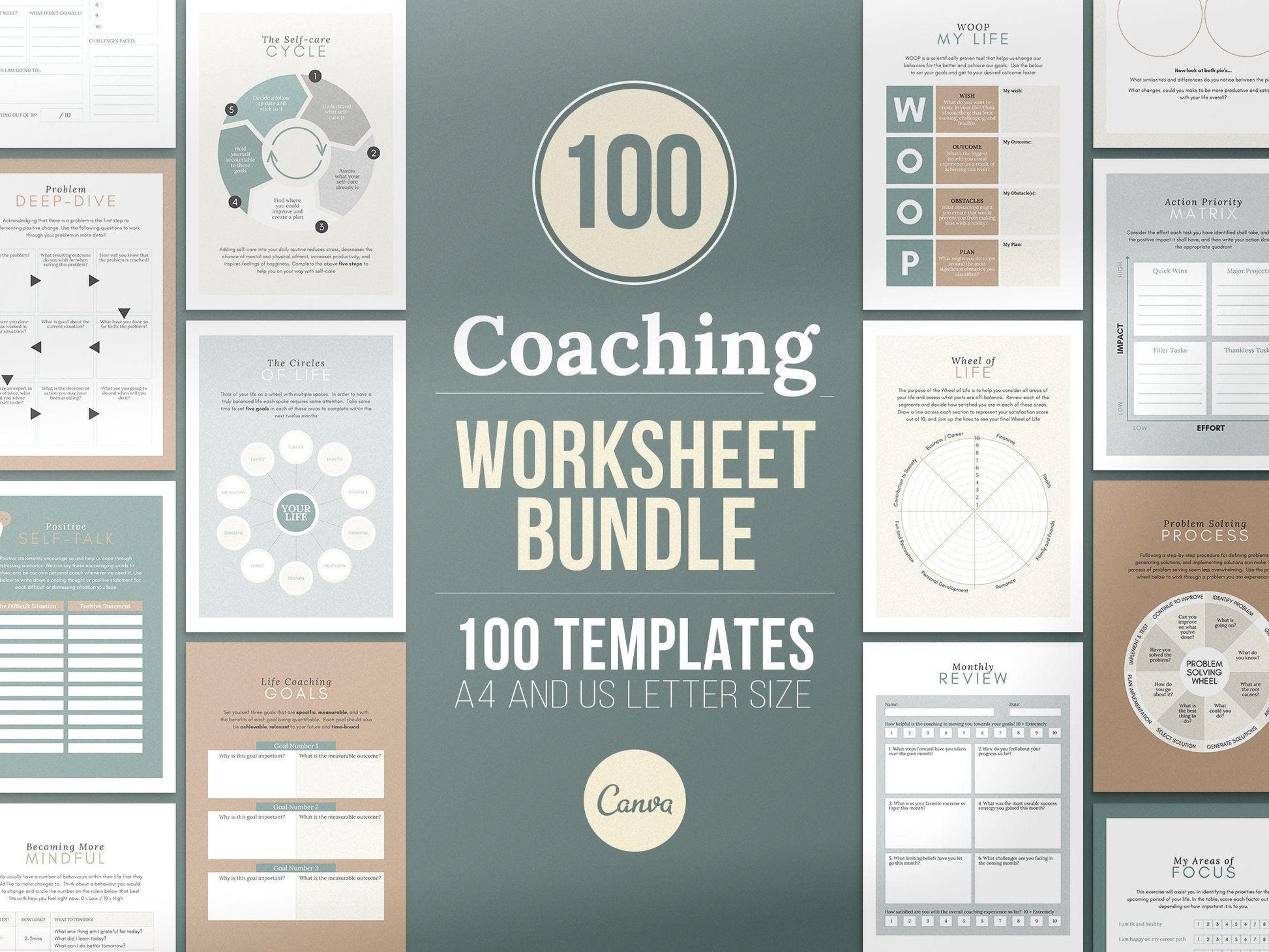 100 Life Coaching Worksheet Templates (grey) – simplifymysocials 100-life-coaching-worksheet-templates-grey-simplifymysocials