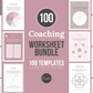 100 Life Coaching Worksheet Templates (mauve)