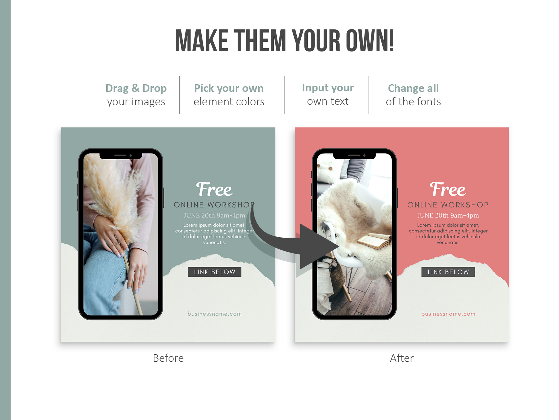 150 Life Coach Instagram Templates For Social Media (neutral)