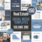 150 Real Estate Templates For Social Media (blue)