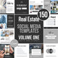 150 Real Estate Templates For Social Media (modern)