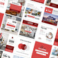 150 Real Estate Templates For Social Media (red)