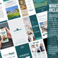 150 Real Estate Templates For Social Media (teal)