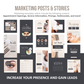 275 Lash Tech Instagram Templates for Social Media (neutral)
