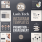 275 Lash Tech Instagram Templates for Social Media (neutral)