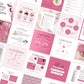 275 Lash Tech Instagram Templates for Social Media (pink)