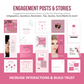 275 Lash Tech Instagram Templates for Social Media (pink)