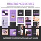 275 Lash Tech Instagram Templates for Social Media (purple)