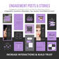 275 Lash Tech Instagram Templates for Social Media (purple)