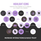 275 Lash Tech Instagram Templates for Social Media (purple)