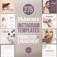 275 Skincare Instagram Templates For Social Media (pebble)