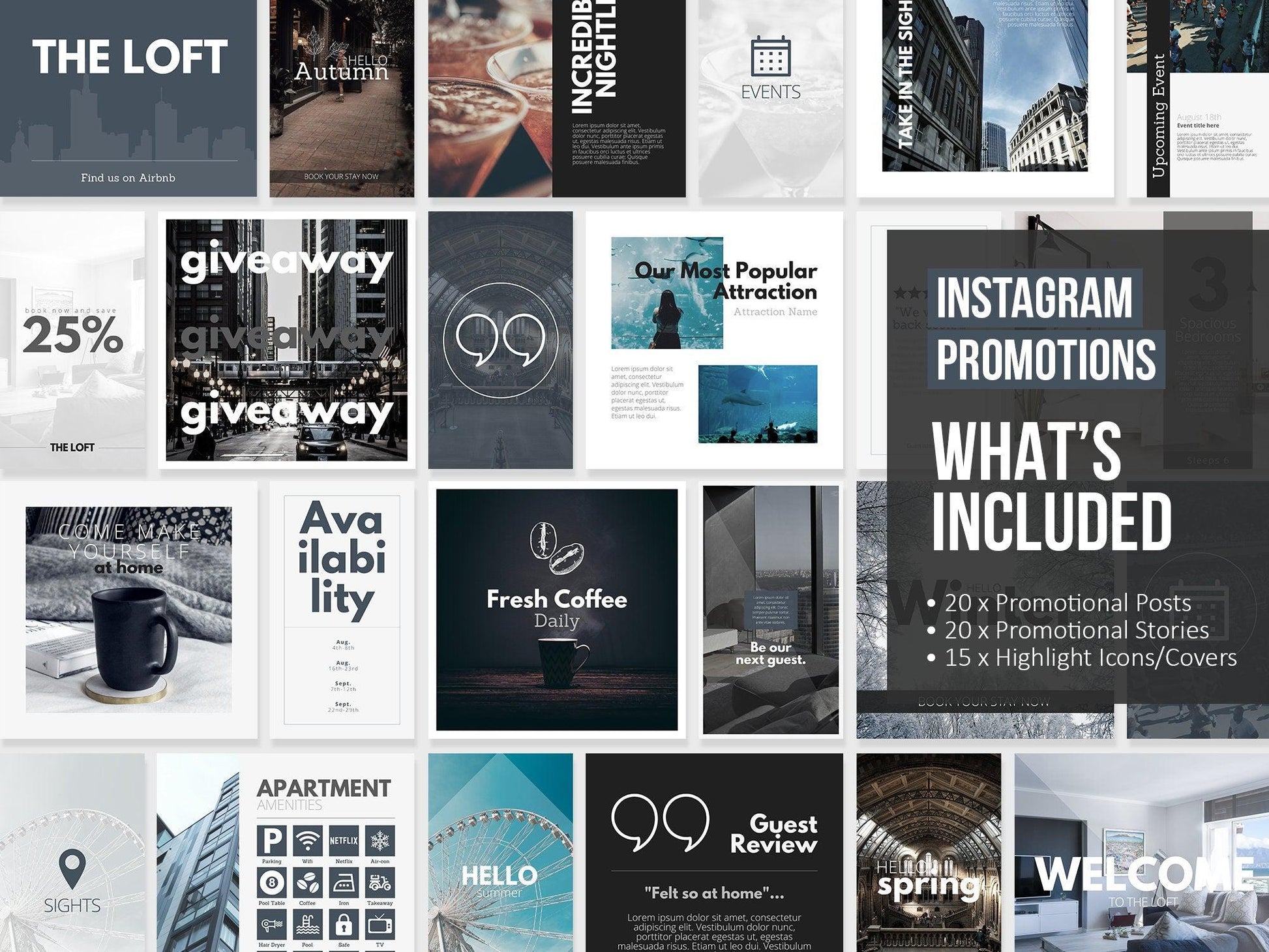 350+ Ultimate Airbnb Host Marketing Template Bundle (city)