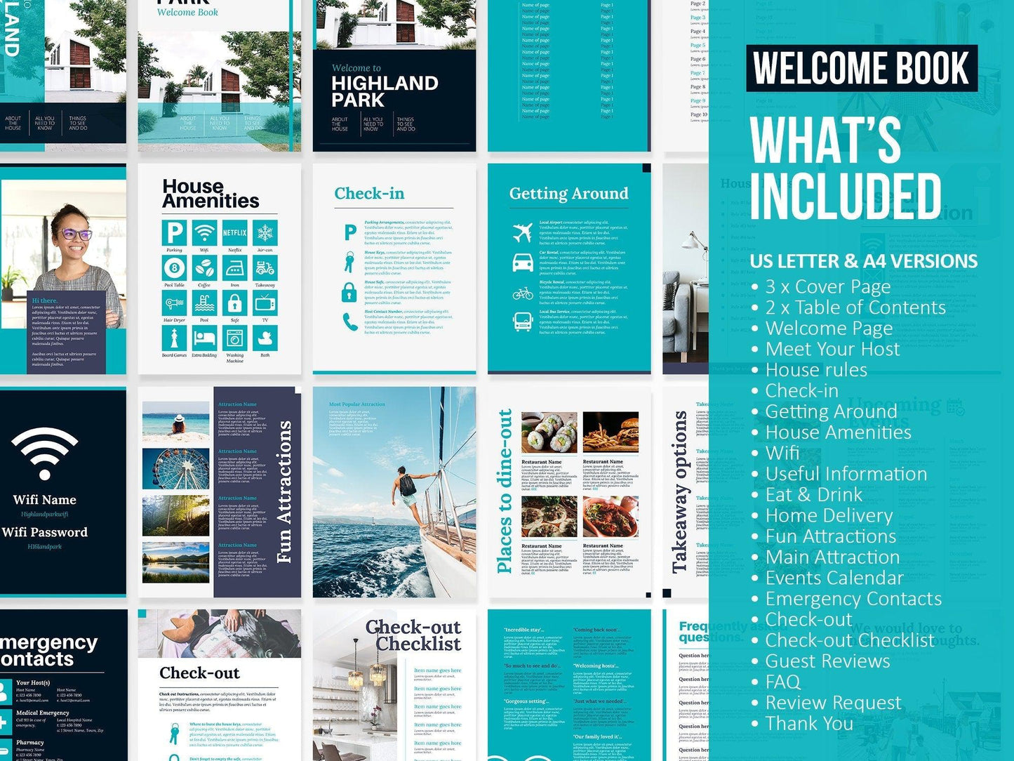 350+ Ultimate Airbnb Host Marketing Template Bundle (coastal)