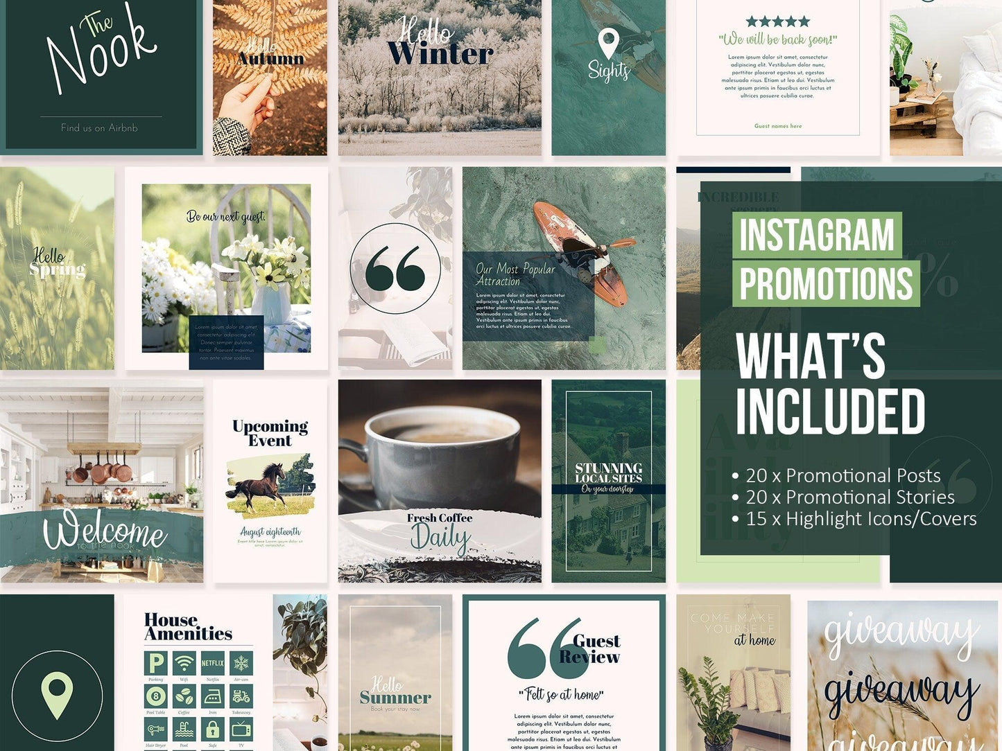 350+ Ultimate Airbnb Host Marketing Template Bundle (country)