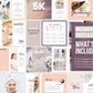 350+ Ultimate Skincare Template Bundle For Social Media (pebble)