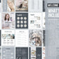 350+ Ultimate Skincare Template Bundle For Social Media (slate)