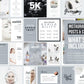 350+ Ultimate Skincare Template Bundle For Social Media (slate)