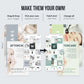 350+ Ultimate Skincare Template Bundle For Social Media (slate)