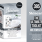 350+ Ultimate Skincare Template Bundle For Social Media (slate)