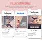 365 Fitness Instagram Template Bundle For Social Media (blush)