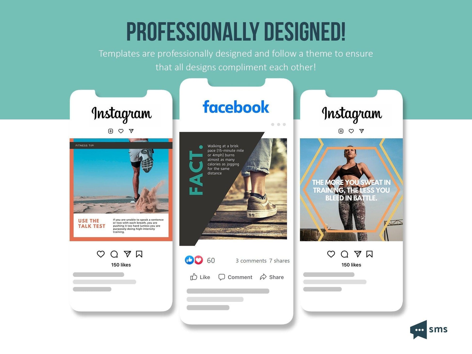 365 Fitness Instagram Template Bundle For Social Media (multi)