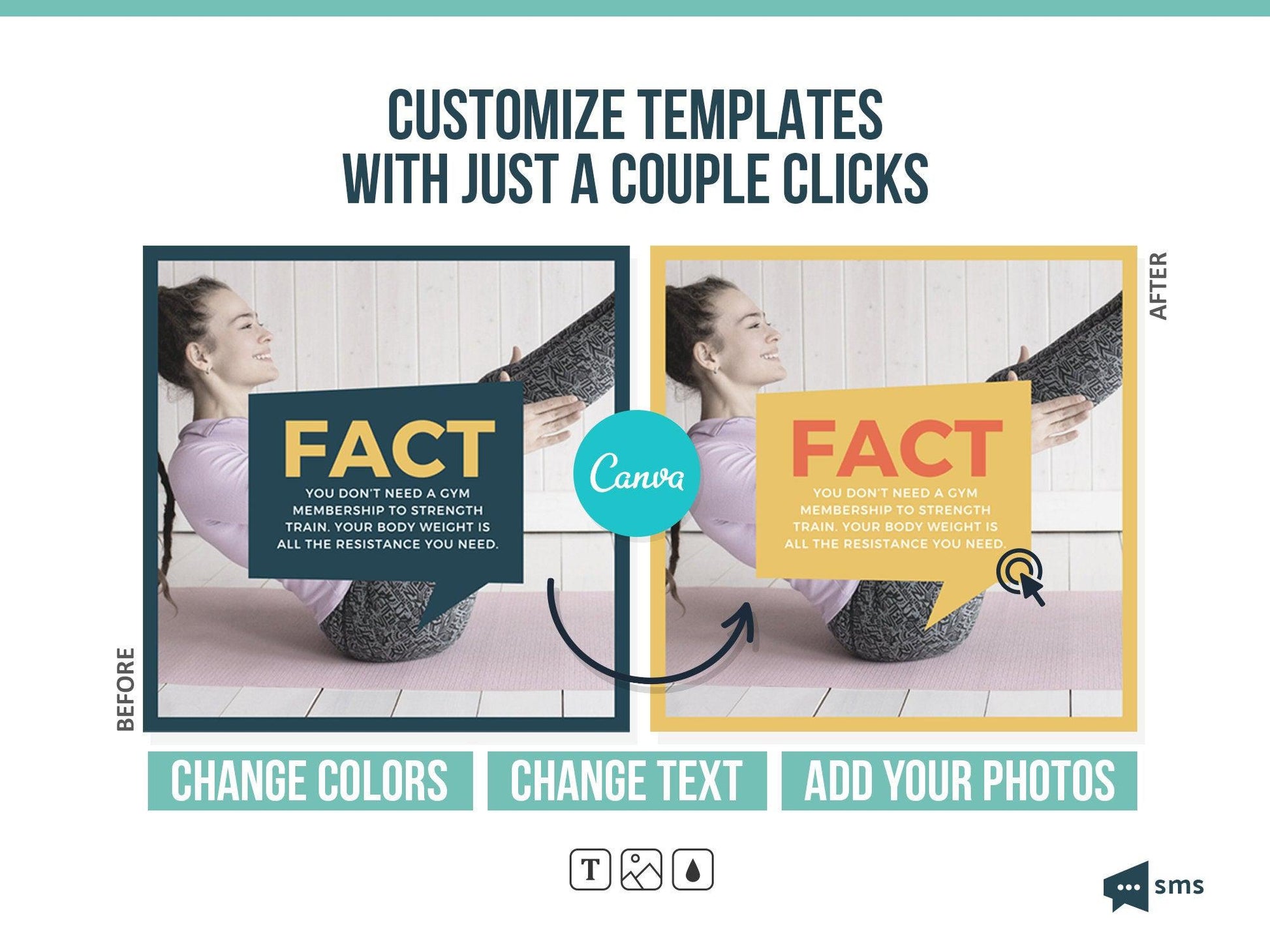 365 Fitness Instagram Template Bundle For Social Media (multi)