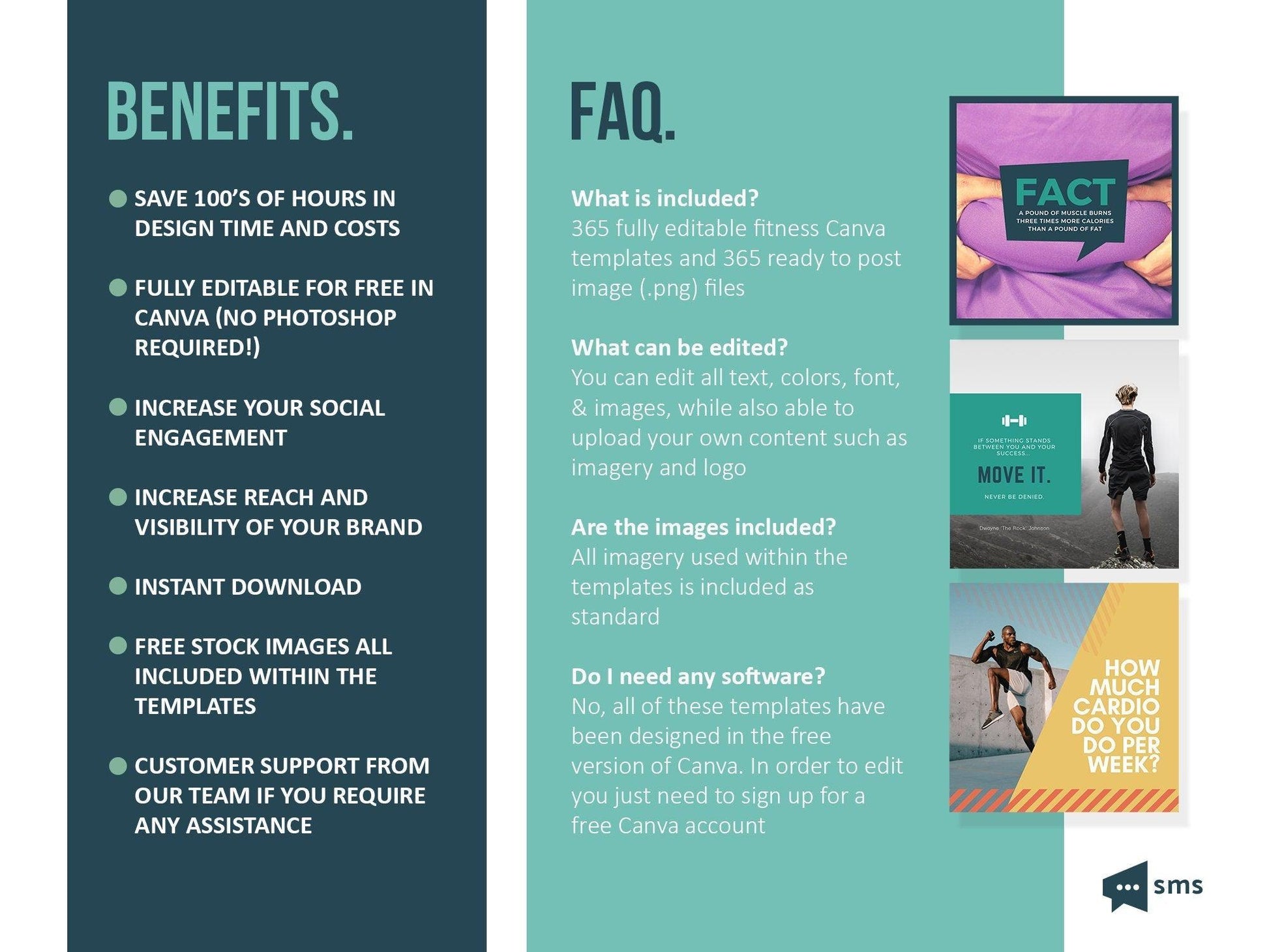 365 Fitness Instagram Template Bundle For Social Media (multi)