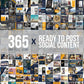 365 Fitness Instagram Template Bundle For Social Media (mustang)