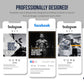 365 Fitness Instagram Template Bundle For Social Media (mustang)