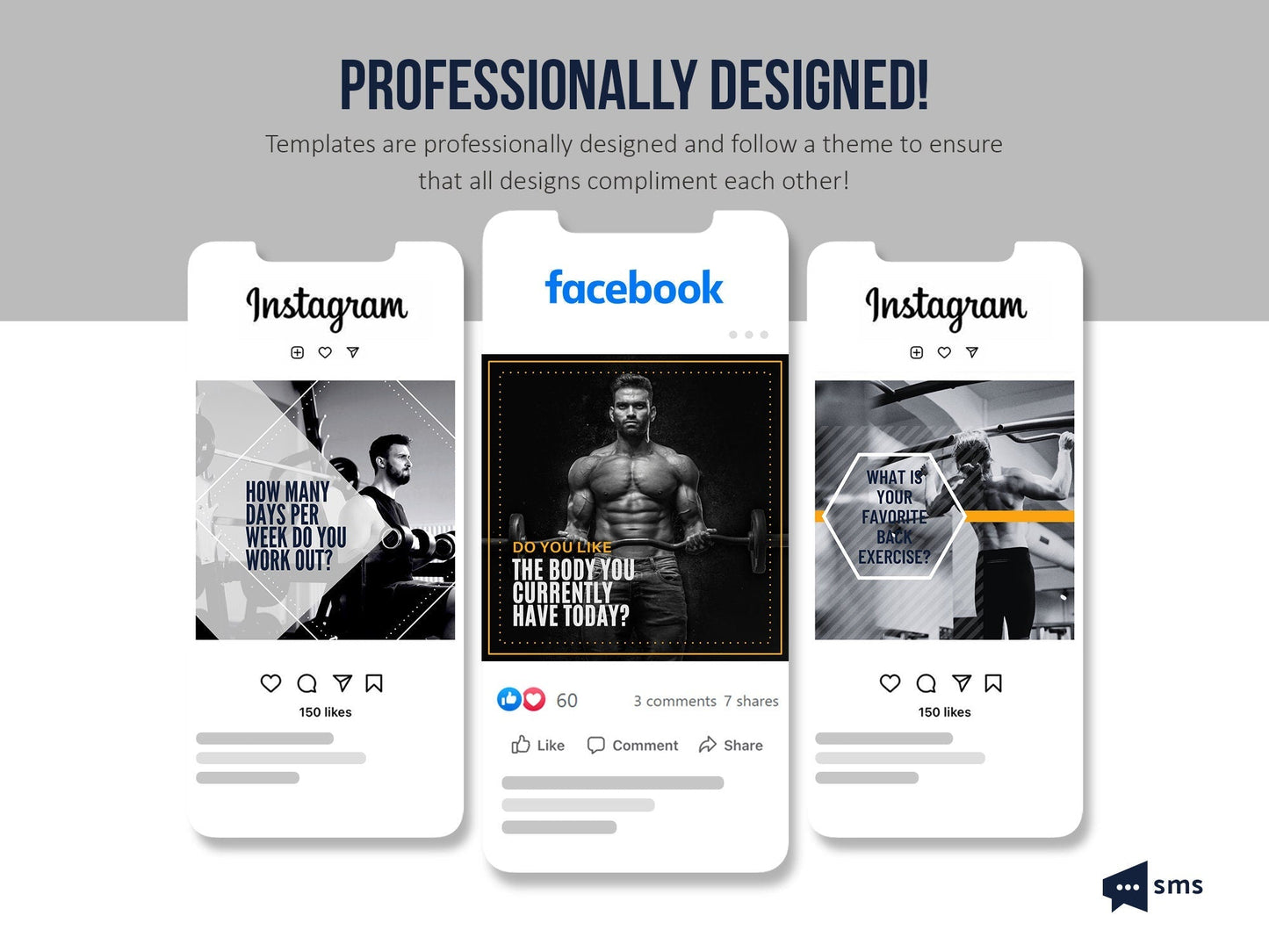 365 Fitness Instagram Template Bundle For Social Media (mustang)