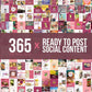 365 Nutrition Instagram Template Bundle For Social Media (crimson berry)