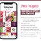 365 Nutrition Instagram Template Bundle For Social Media (crimson berry)