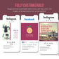 365 Nutrition Instagram Template Bundle For Social Media (crimson berry)