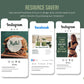365 Nutrition Instagram Template Bundle For Social Media (olive)