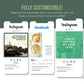 365 Nutrition Instagram Template Bundle For Social Media (olive)