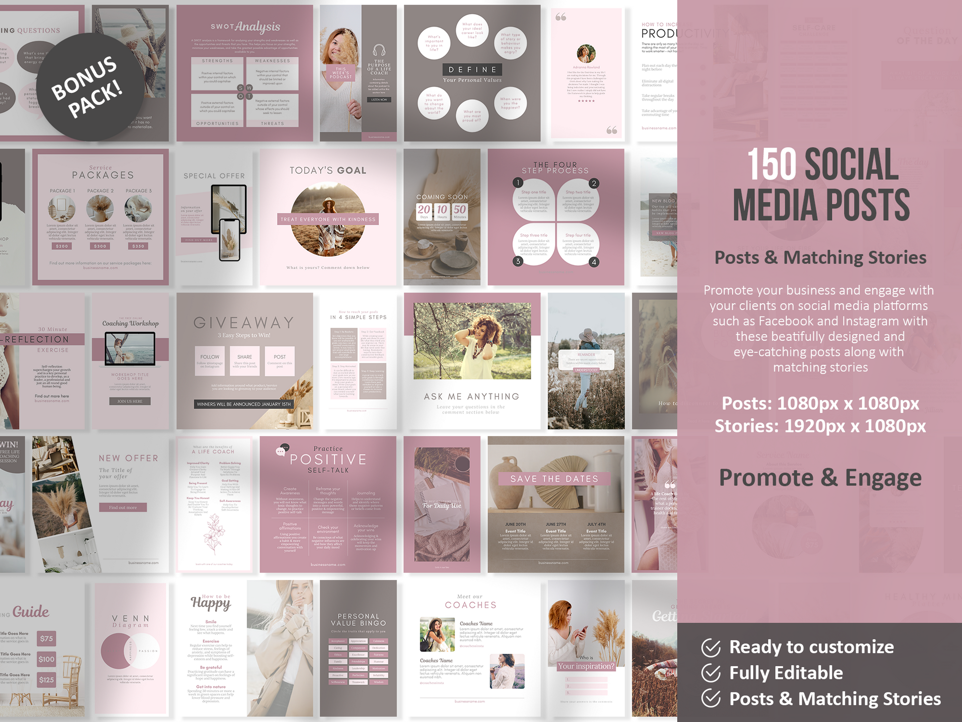 385+ Life Coaching Client Onboarding Toolkit (mauve)
