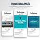 55 Airbnb Instagram Promotion Pack For Social Media (coastal)
