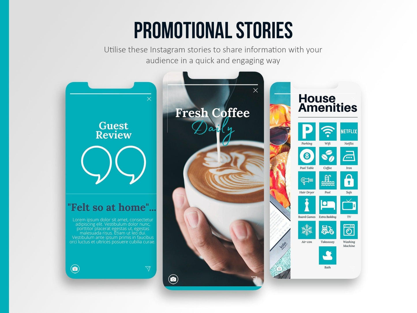 55 Airbnb Instagram Promotion Pack For Social Media (coastal)