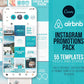 55 Airbnb Instagram Promotion Pack For Social Media (coastal)