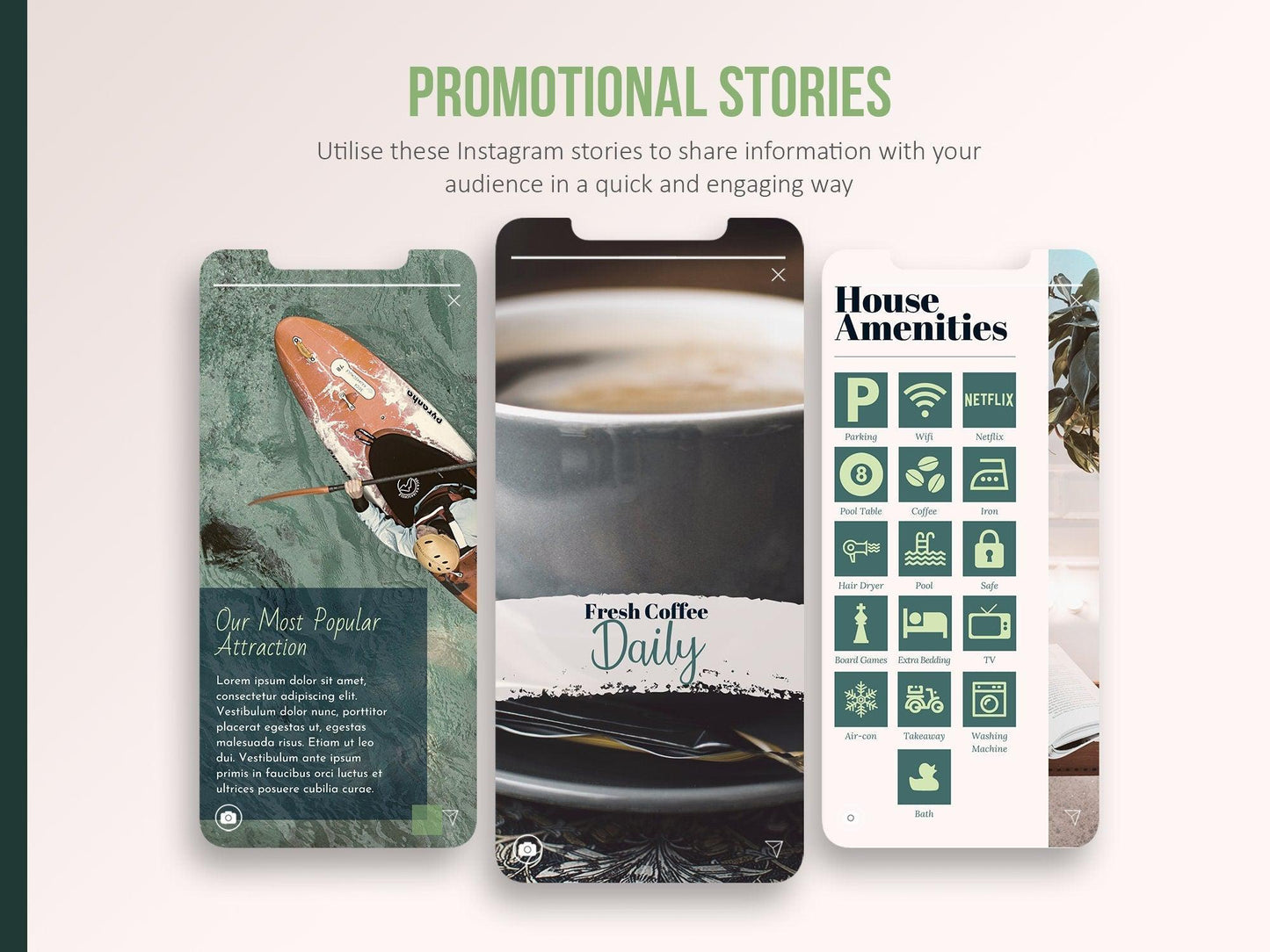 55 Airbnb Instagram Promotion Pack For Social Media (country)