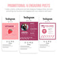 700 Fitness & Nutrition Templates For Social Media (berry)