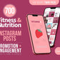 700 Fitness & Nutrition Templates For Social Media (berry)