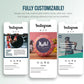 730 Fitness & Nutrition Template Bundle For Social Media (multi)